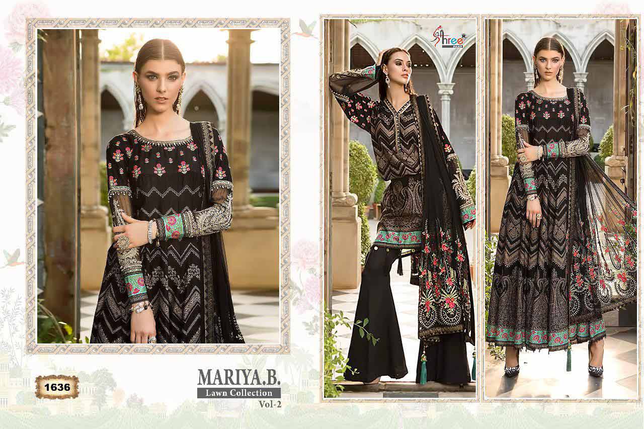 Shree Fabs Maria B Lawn Vol 2 Embroidery Pakistani Suits Shree Fabs Maria B Lawn Vol 2 Embroidery Pakistani Suits